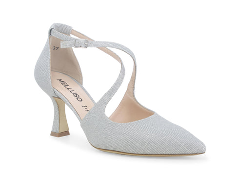 Melluso Décolleté Elegante con Cinturini in Tessuto